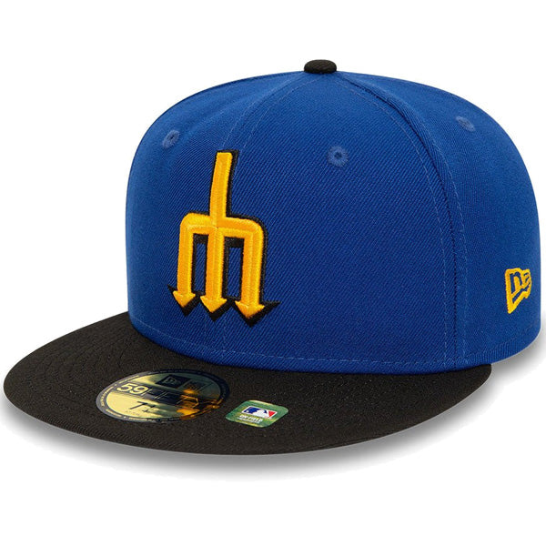 ニューエラ キャップ NEW ERA CAP 59FIFTY オンフィールド MLB City Connect シアトル マリナーズ ブルー 14521619 右斜め前