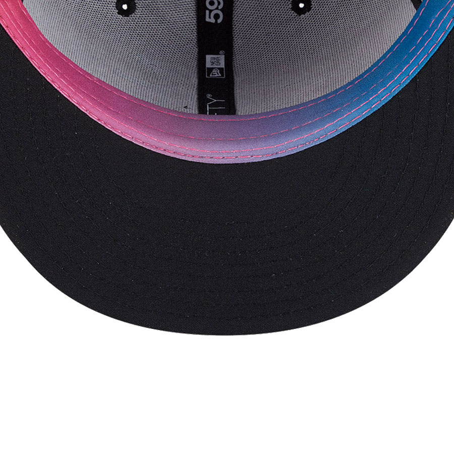 ニューエラ キャップ NEW ERA CAP 59FIFTY オンフィールド MLB City Connect シティー コネクト マイアミ マーリンズ ブラック 14521636 アンダーバイザー