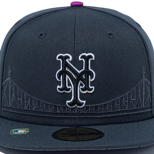 ニューエラ キャップ NEW ERA CAP 59FIFTY オンフィールド MLB City Connect ニューヨーク メッツ チャコールグレー 14521634 フロントロゴ
