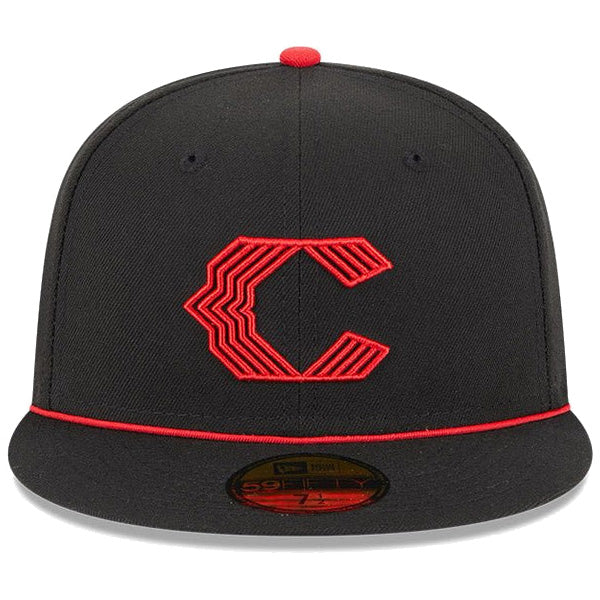 ニューエラ キャップ NEW ERA CAP 59FIFTY オンフィールド MLB City Connect シンシナティ レッズ ブラック 14521624 正面