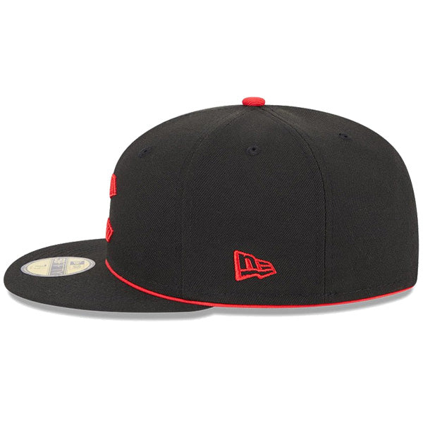 ニューエラ キャップ NEW ERA CAP 59FIFTY オンフィールド MLB City Connect シンシナティ レッズ ブラック 14521624 左サイド