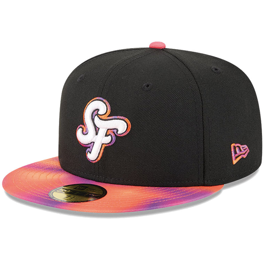 ニューエラ キャップ NEW ERA CAP 59FIFTY オンフィールド MLB City Connect シティー コネクト サンフランシスコ ジャイアンツ ブラック 14521632 右斜め前