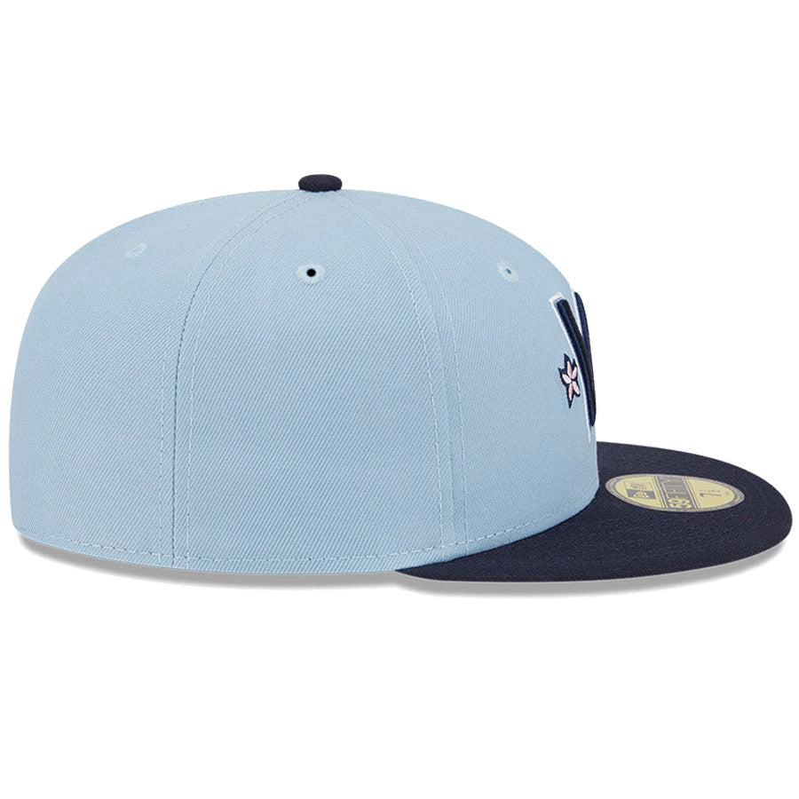 ニューエラ キャップ NEW ERA CAP 59FIFTY オンフィールド MLB City Connect  シティー コネクト ワシントン ナショナルズ スカイブルー/ネイビー 14521628 右サイド
