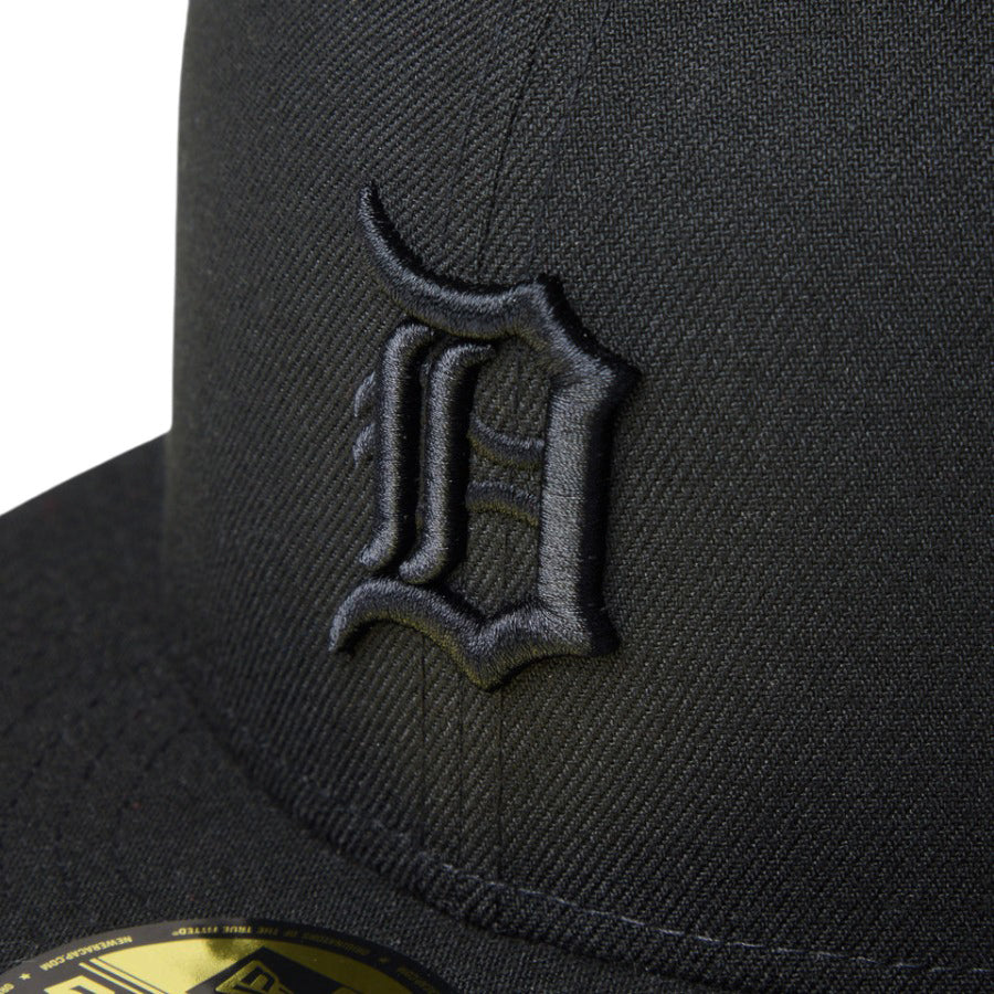 ニューエラ キャップ 帽子 NEW ERA CAP 59FIFTY デトロイト タイガース MLB Black on Black ブラック/ブラック 14745180 フロントロゴ