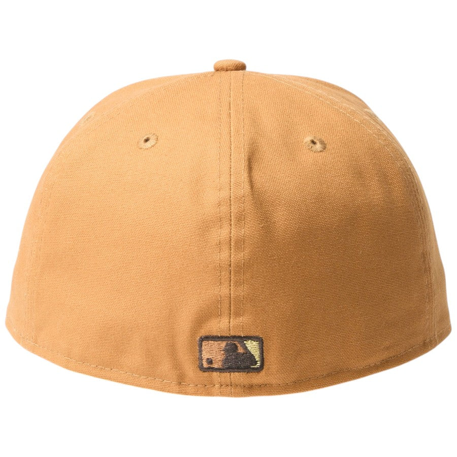 ニューエラ キャップ 帽子 NEW ERA CAP 59FIFTY MLB Duck Canvas ダック キャンバス ロサンゼルス ドジャース シティーコネクトロゴ ライトブロンズ 14745175 バッターマンロゴ 