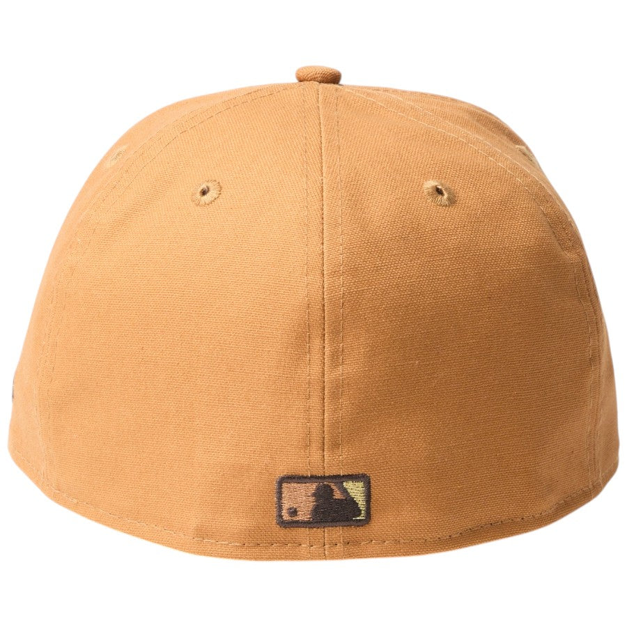 ニューエラ キャップ 帽子 NEW ERA CAP 59FIFTY MLB Duck Canvas ダック キャンバス ニューヨーク ヤンキース ライトブロンズ 14745156 背面
