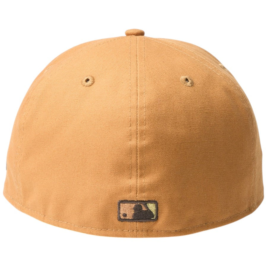ニューエラ キャップ 帽子 NEW ERA CAP 59FIFTY MLB Duck Canvas ダック キャンバス ボルティモア オリオールズ ライトブロンズ 14745191 背面
