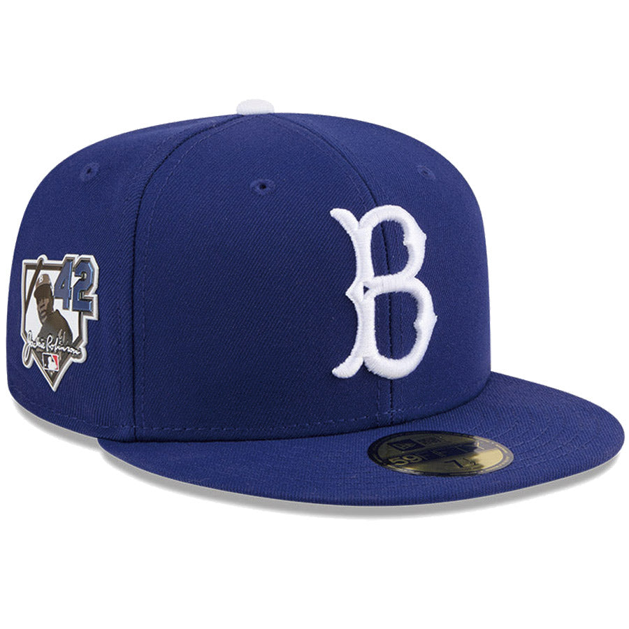 ニューエラ キャップ NEW ERA CAP MLB 59FIFTY Jackie Robinson Day 2026 ブルックリン ドジャース ブルー 14939284 左斜め前