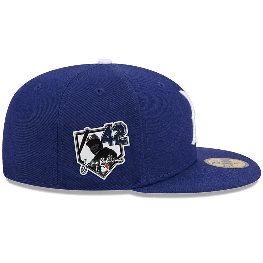 ニューエラ キャップ NEW ERA CAP MLB 59FIFTY Jackie Robinson Day 2026 ブルックリン ドジャース ブルー 14939284 右サイドパッチ