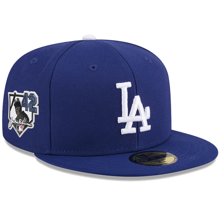 ニューエラ キャップ NEW ERA CAP MLB 59FIFTY Jackie Robinson Day 2026 ロサンゼルス ドジャース ブルー 14939282 左斜め前