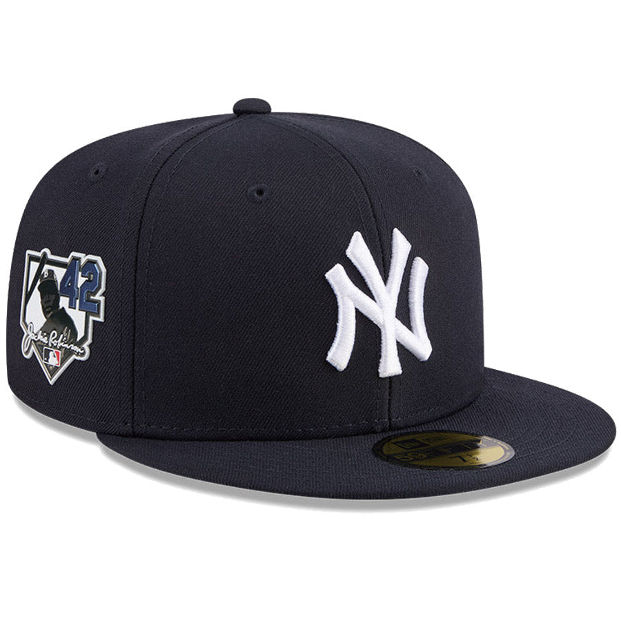 ニューエラ キャップ NEW ERA CAP MLB 59FIFTY Jackie Robinson Day 2026 ニューヨーク ヤンキース ネイビー 14939281 左斜め前