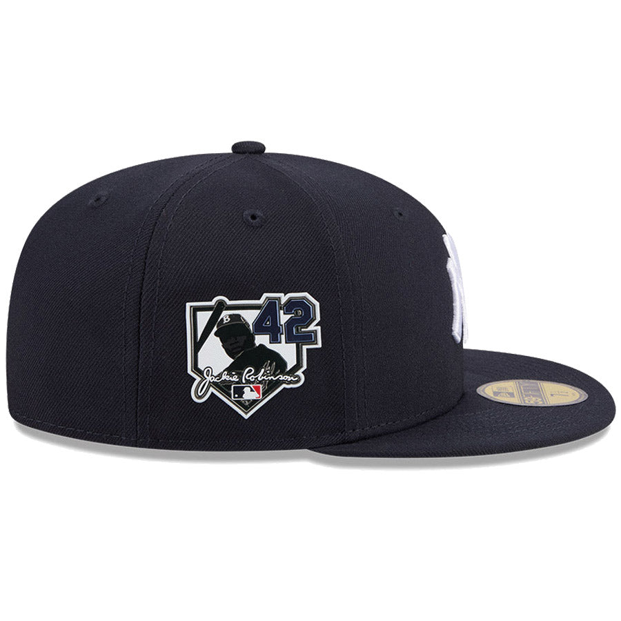 ニューエラ キャップ NEW ERA CAP MLB 59FIFTY Jackie Robinson Day 2026 ニューヨーク ヤンキース ネイビー 14939281 右サイドパッチ