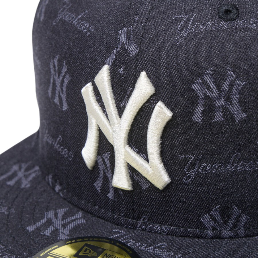 ニューエラ キャップ 帽子 NEW ERA CAP 59FIFTY MLB Jacquard ジャカード ニューヨーク ヤンキース ブラック 14745152 フロントロゴ