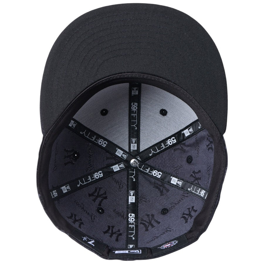 ニューエラ キャップ 帽子 NEW ERA CAP 59FIFTY MLB Jacquard ジャカード ニューヨーク ヤンキース ブラック 14745152 アンダーバイザー