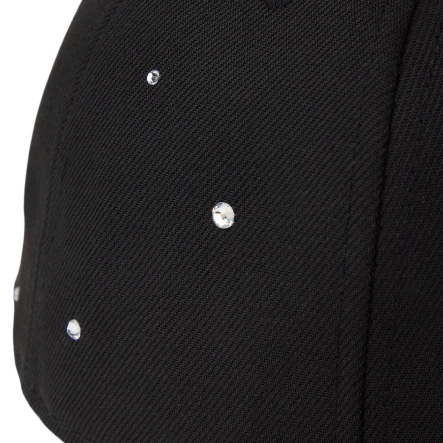 ニューエラ キャップ 帽子 NEW ERA CAP 59FIFTY Night Out ラインストーン ロサンゼルス ドジャース ブラック 14745168 リア