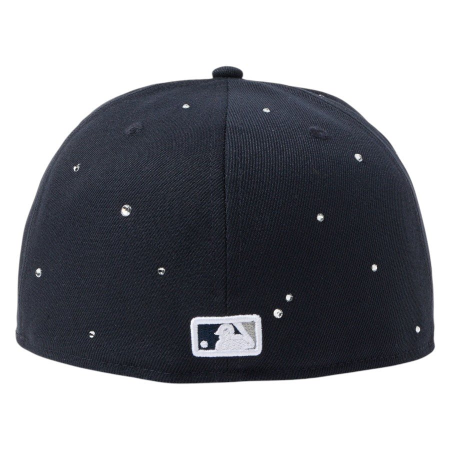 ニューエラ キャップ 帽子 NEW ERA CAP 59FIFTY Night Out ラインストーン ニューヨーク ヤンキース ネイビー 14745150 背面