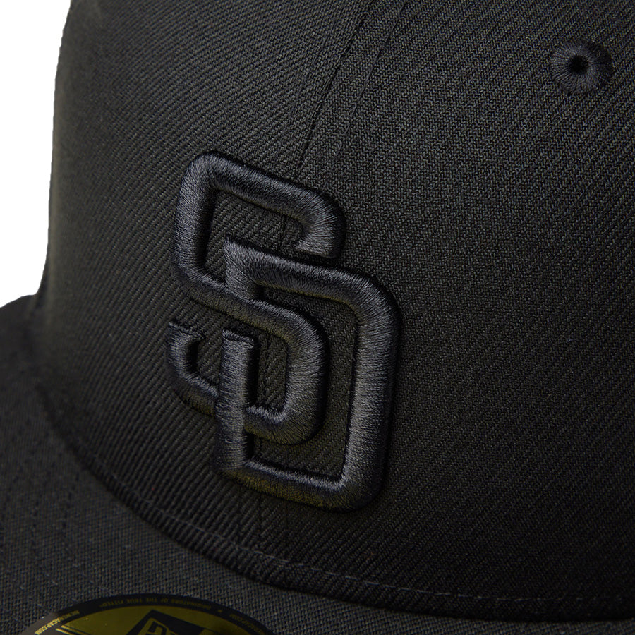 ニューエラ キャップ NEW ERA CAP MLB 59FIFTY サンディエゴ パドレス ブラック ブラック 14942684 フロントロゴ
