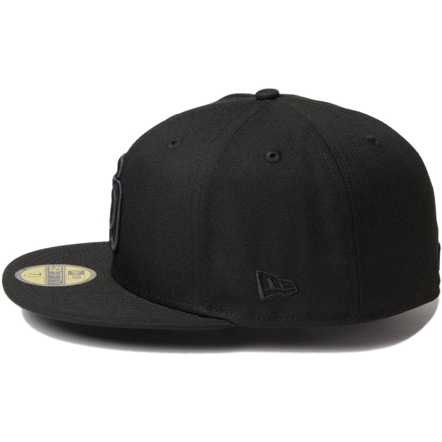ニューエラ キャップ NEW ERA CAP MLB 59FIFTY サンディエゴ パドレス ブラック ブラック 14942684 左サイド