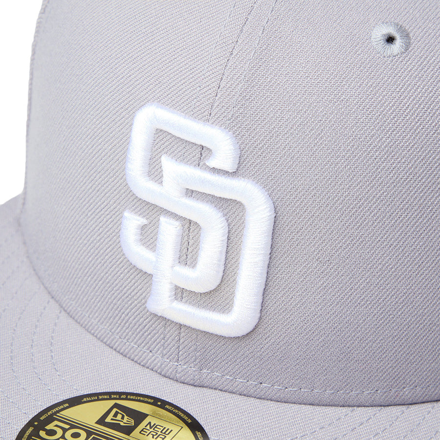 ニューエラ キャップ NEW ERA CAP MLB 59FIFTY サンディエゴ パドレス グレー ホワイト 14942683 フロントロゴ