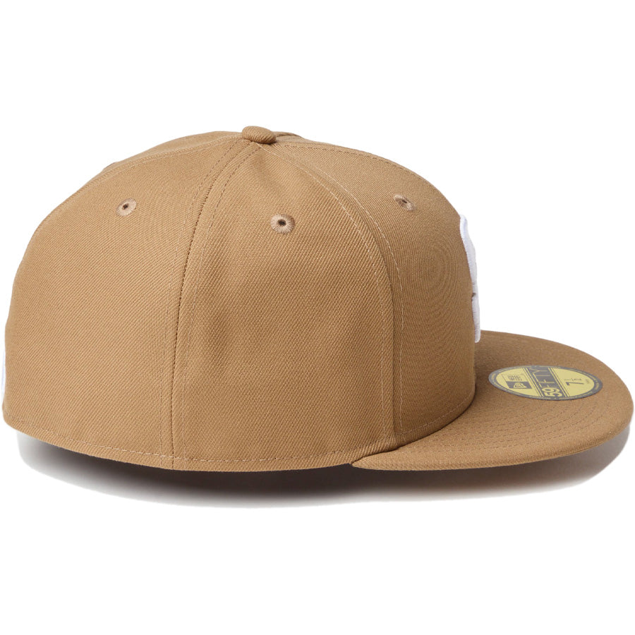 ニューエラ キャップ NEW ERA CAP MLB 59FIFTY サンディエゴ パドレス カーキ ホワイト 14942682 右サイド