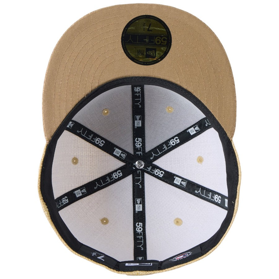 ニューエラ キャップ 帽子 NEW ERA CAP 59FIFTY ニューヨーク ヤンキース Paper Straw ナチュラル カーキ 14745147 アンダーバイザー