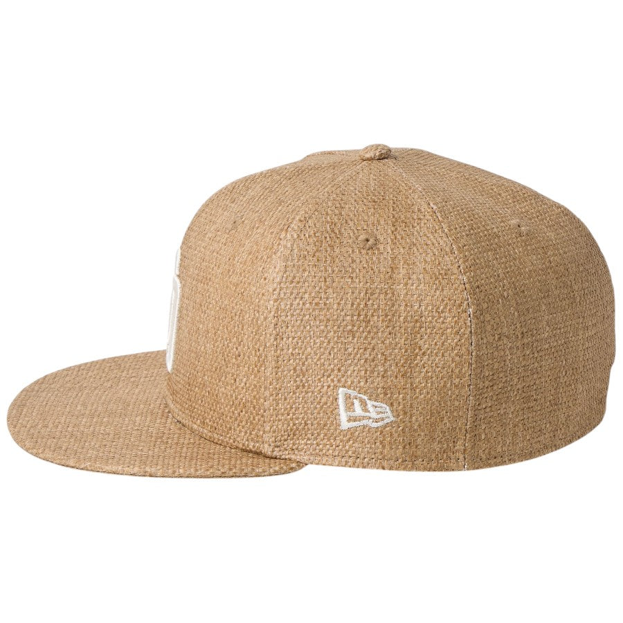 ニューエラ キャップ 帽子 NEW ERA CAP 59FIFTY サンディエゴ パドレス Paper Straw ペーパー カーキ 14745140 左サイド