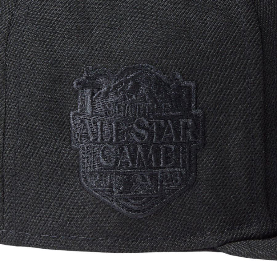 ニューエラ キャップ 帽子 NEW ERA CAP 59FIFTY シアトル マリナーズ MLB Black on Black ブラック/ブラック 14745138 サイドパッチ