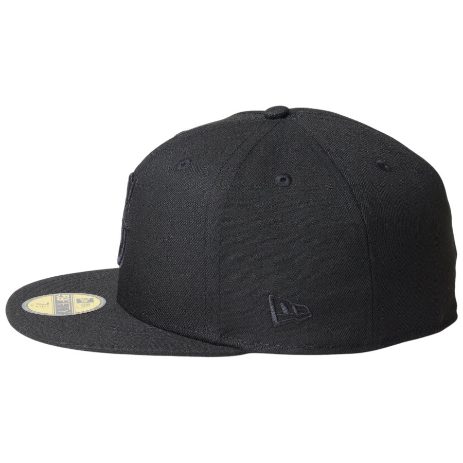 ニューエラ キャップ 帽子 NEW ERA CAP 59FIFTY シアトル マリナーズ MLB Black on Black ブラック/ブラック 14745138 左サイド