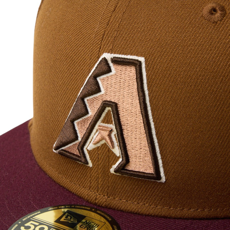 ニューエラ キャップ 帽子 NEW ERA CAP 59FIFTY Mocha Mousse モカ ムース COFFEE アリゾナ ダイヤモンドバックス トーステッドピーナッツ フロステッドバー 14745192 フロントロゴ