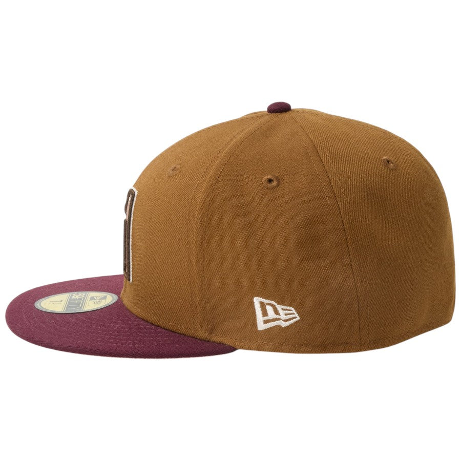 ニューエラ キャップ 帽子 NEW ERA CAP 59FIFTY Mocha Mousse モカ ムース COFFEE アリゾナ ダイヤモンドバックス トーステッドピーナッツ フロステッドバー 14745192 左サイド