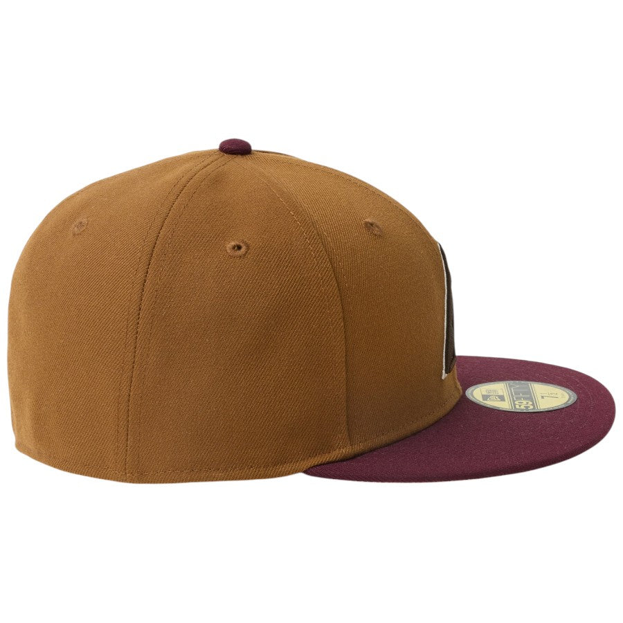 ニューエラ キャップ 帽子 NEW ERA CAP 59FIFTY Mocha Mousse モカ ムース COFFEE アリゾナ ダイヤモンドバックス トーステッドピーナッツ フロステッドバー 14745192 右サイド