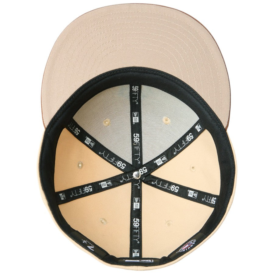 ニューエラ キャップ 帽子 NEW ERA CAP 59FIFTY Mocha Mousse モカ ムース COFFEE ニューヨーク ヤンキース オーツミルク/トッフィー 14745151 アンダーバイザー