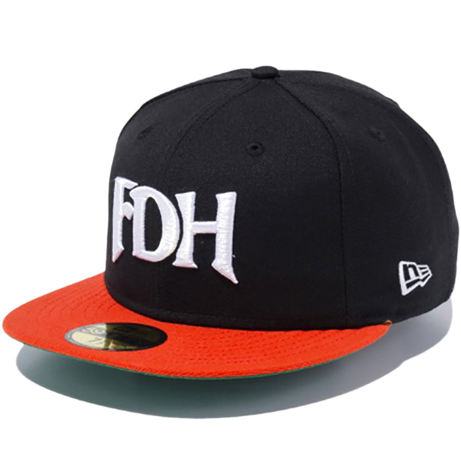 ニューエラ キャップ 帽子 NEW ERA CAP 59FIFTY NPBクラシック 福岡ダイエーホークス 1999-00 ブラック/オレンジバイザー 14525189 右斜め前
