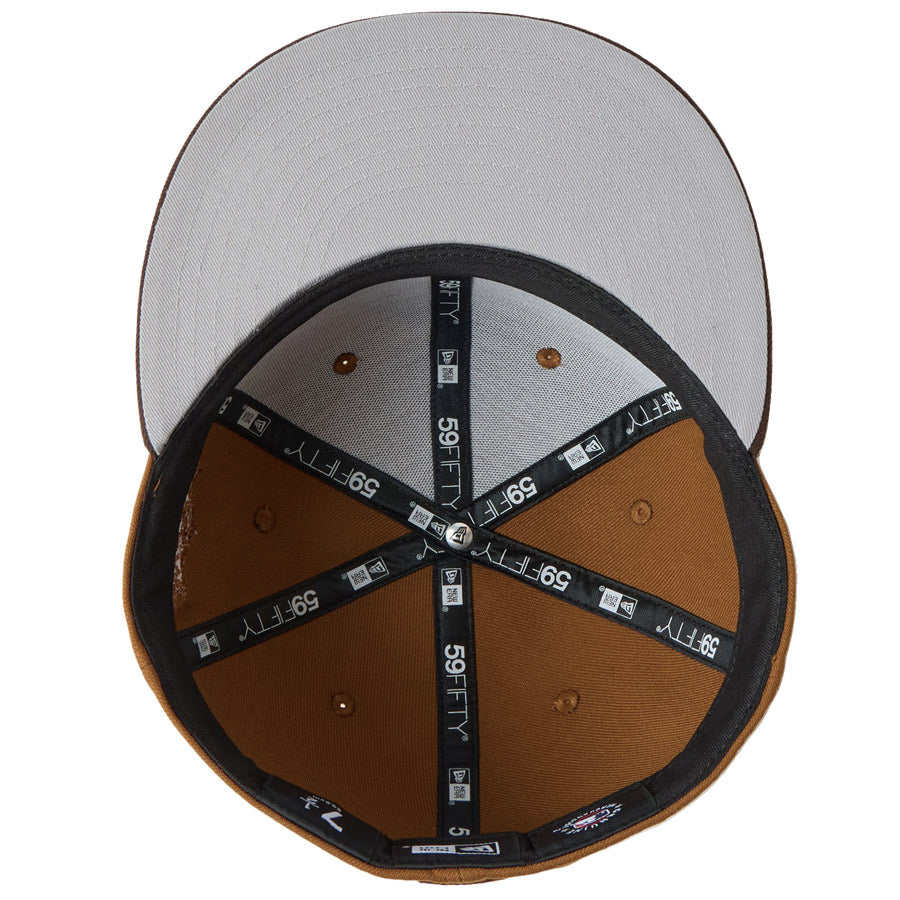 ニューエラ キャップ NEW ERA 59FIFTY Tonal Logo ヒューストン アストロズ トーステッドピーナッツ/バーントウッド 14745178 グレーアンダーバイザー