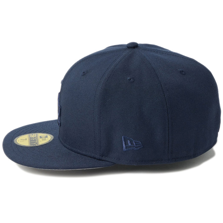 ニューエラ キャップ NEW ERA 59FIFTY Tonal Logo ロサンゼルス ドジャース ナイトシフトネイビー 14745162 左サイド