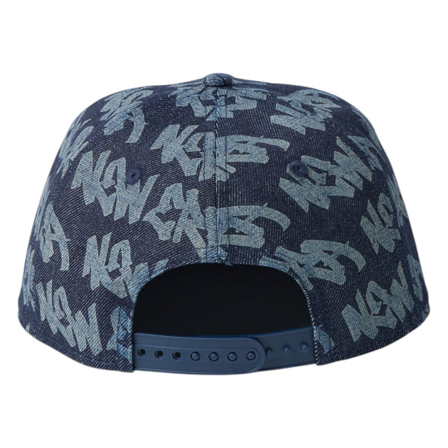 ニューエラ キャップ 帽子 NEW ERA CAP 9FIFTY Laser Burn Out レーザー加工 インディゴ デニム 14744821 背面