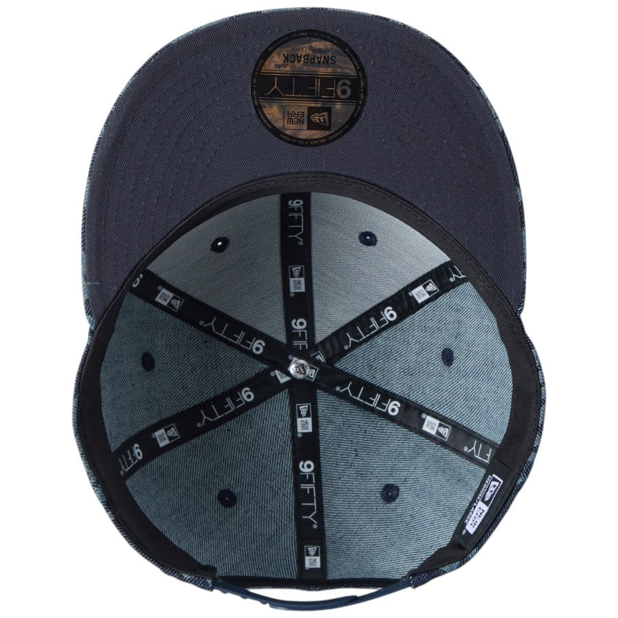 ニューエラ キャップ 帽子 NEW ERA CAP 9FIFTY Laser Burn Out レーザー加工 インディゴ デニム 14744821 アンダーバイザー