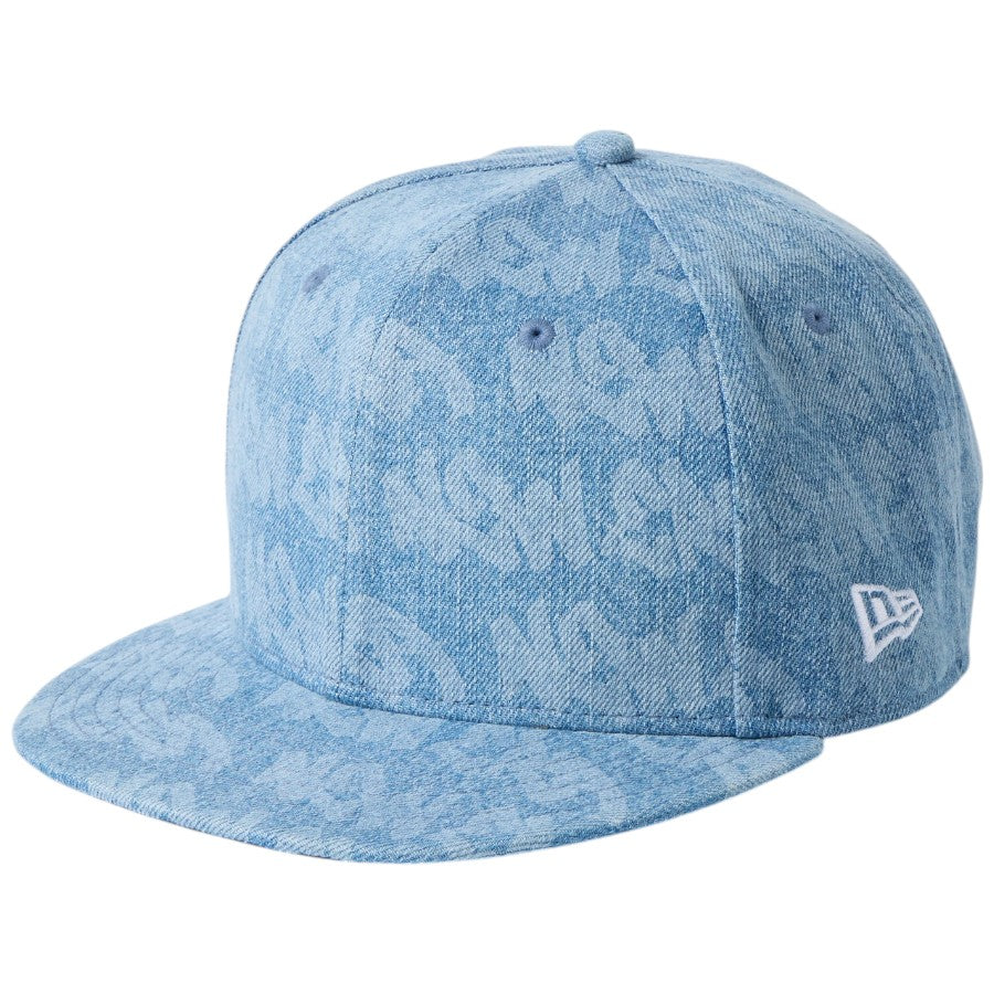 ニューエラ キャップ 帽子 NEW ERA CAP 9FIFTY Laser Burn Out レーザー加工 ウォッシュドデニム 14744820 右斜め前