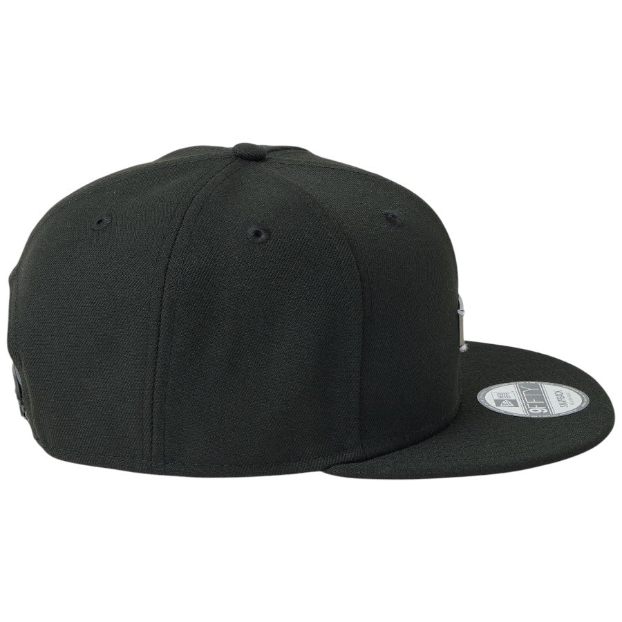 ニューエラ キャップ 帽子 NEW ERA CAP 9FIFTY Metal Plate メタルプレート ブラック/ブラック 14744814 右サイド