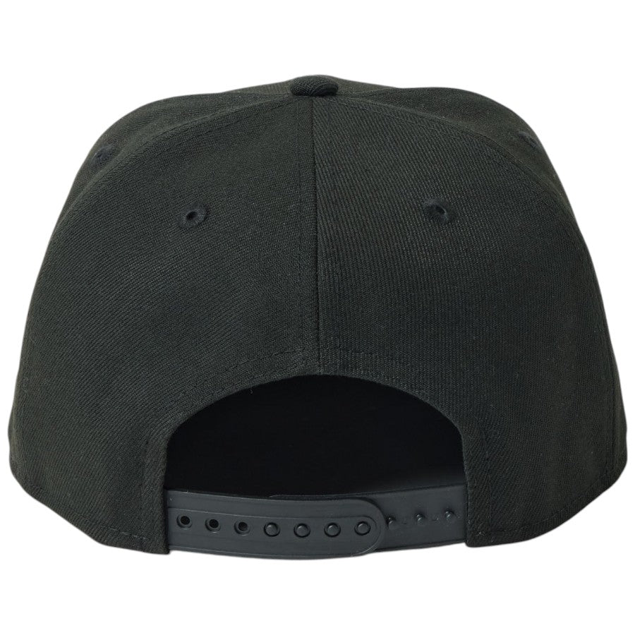 ニューエラ キャップ 帽子 NEW ERA CAP 9FIFTY Metal Plate メタルプレート ブラック/ブラック 14744814 背面