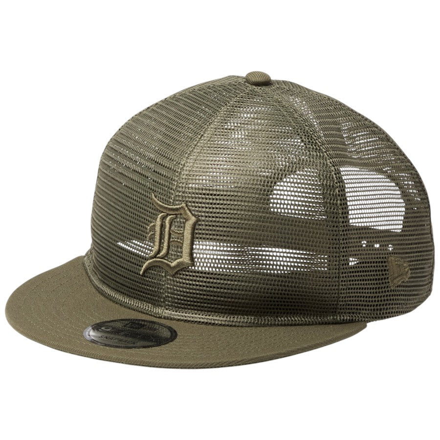 ニューエラ キャップ 帽子 NEW ERA CAP 9FIFTY All Mesh オール メッシュ デトロイト タイガース ニューオリーブ 14744829 右斜め前