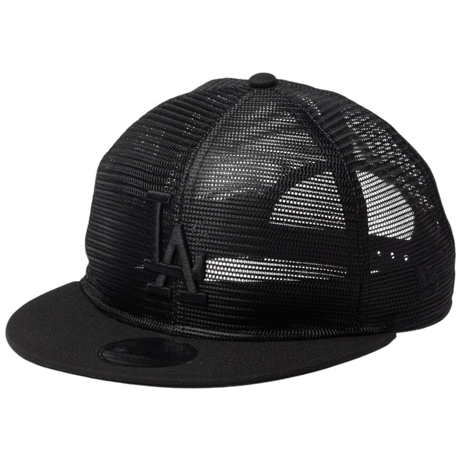 ニューエラ キャップ 帽子 NEW ERA CAP 9FIFTY All Mesh オール メッシュ ロサンゼルス ドジャース ブラック 14744828 右斜め前