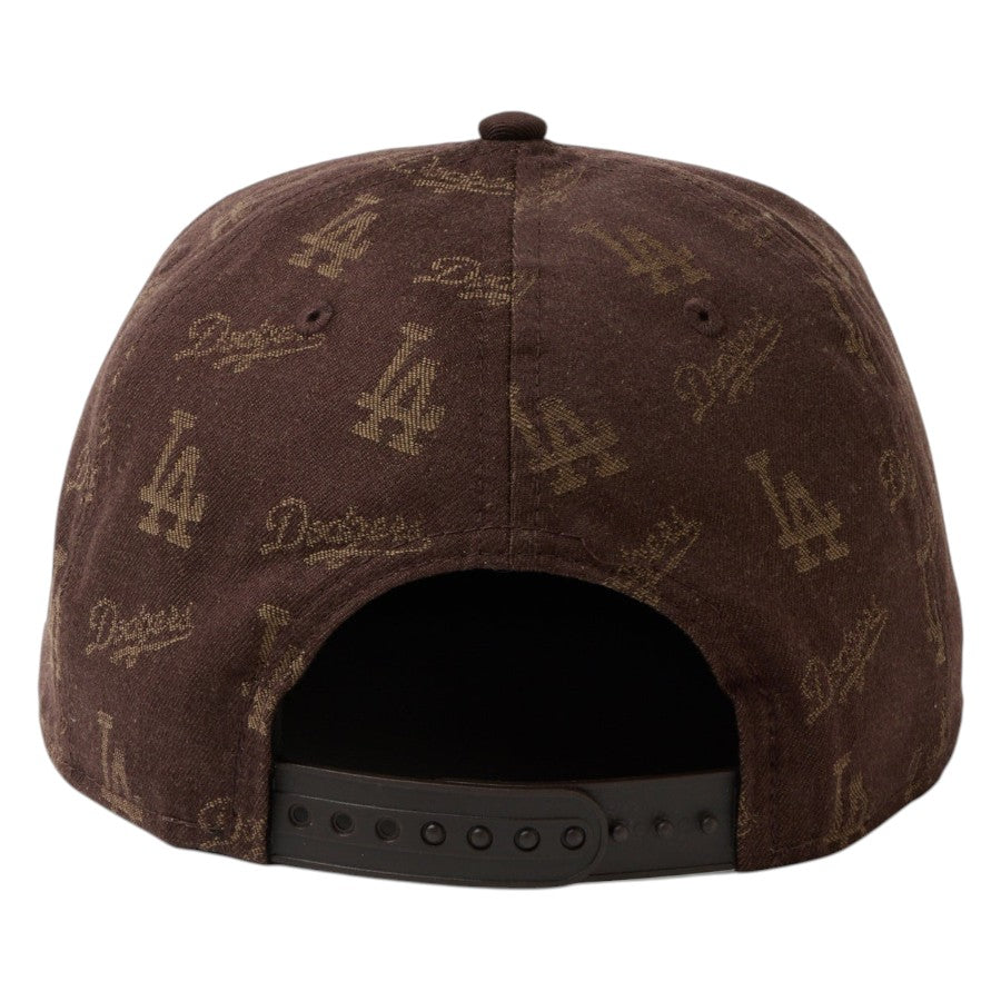 ニューエラ キャップ 帽子 NEW ERA CAP 9FIFTY MLB Jacquard ジャカード ロサンゼルス ドジャース ブラウン 14744818 背面
