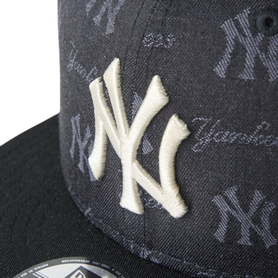 ニューエラ キャップ 帽子 NEW ERA CAP 9FIFTY MLB Jacquard ジャカード ニューヨーク ヤンキース ブラック 14744812 フロントロゴ