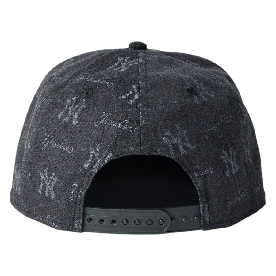 ニューエラ キャップ 帽子 NEW ERA CAP 9FIFTY MLB Jacquard ジャカード ニューヨーク ヤンキース ブラック 14744812 背面
