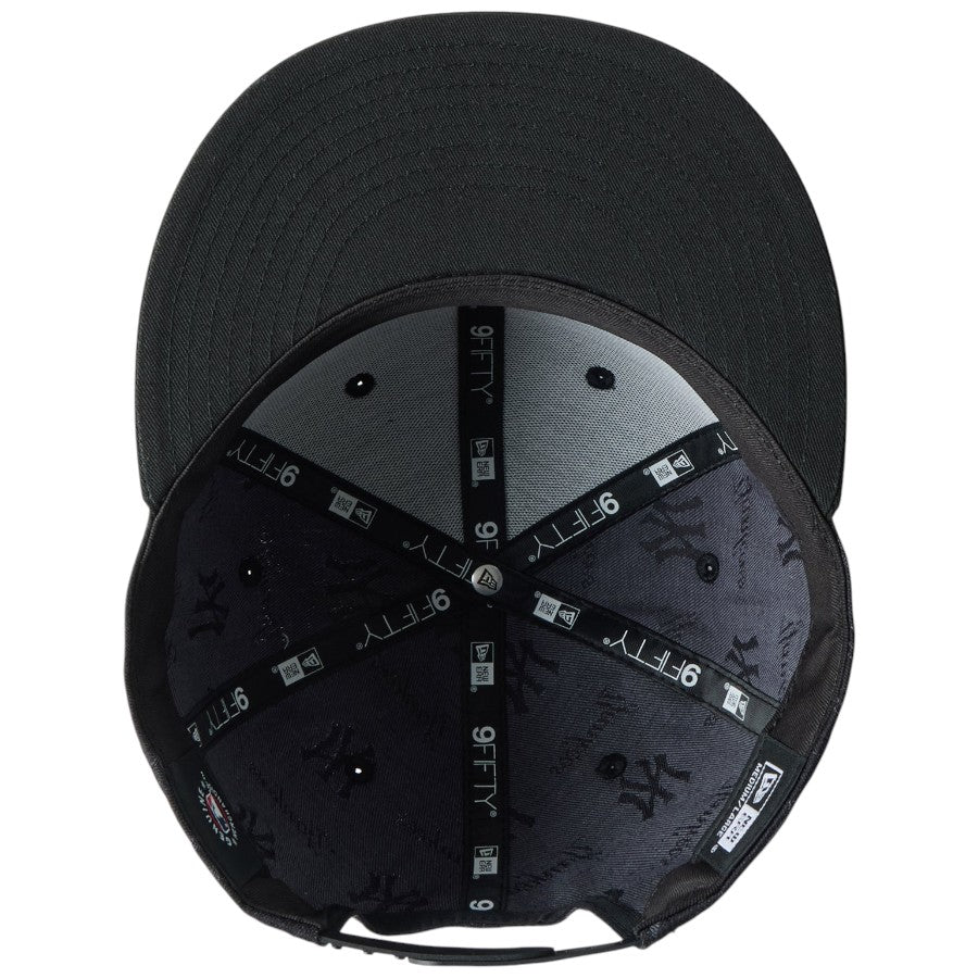 ニューエラ キャップ 帽子 NEW ERA CAP 9FIFTY MLB Jacquard ジャカード ニューヨーク ヤンキース ブラック 14744812 アンダーバイザー