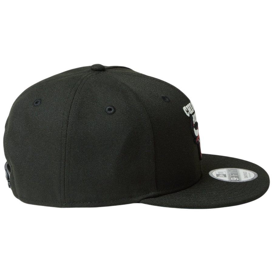 ニューエラ キャップ 帽子 NEW ERA CAP 9FIFTY NBA シカゴ ブルズ BULLS 河村 ブラック 14744826 右サイド