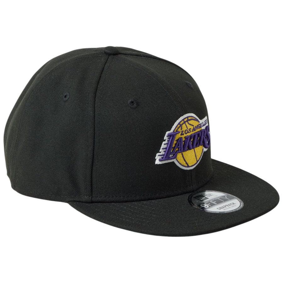 ニューエラ キャップ 帽子 NEW ERA CAP 9FIFTY NBA ロサンゼルス レイカーズ ブラック 14744817 左斜め前