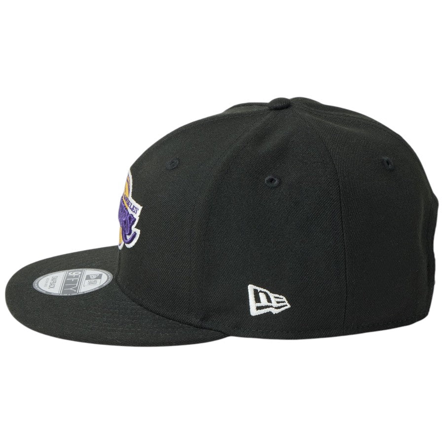 ニューエラ キャップ 帽子 NEW ERA CAP 9FIFTY NBA ロサンゼルス レイカーズ ブラック 14744817 左サイド