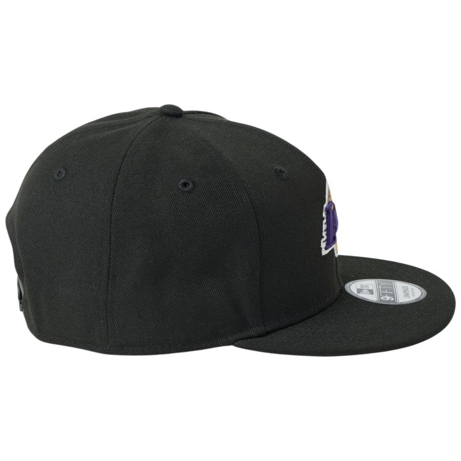 ニューエラ キャップ 帽子 NEW ERA CAP 9FIFTY NBA ロサンゼルス レイカーズ ブラック 14744817 右サイド